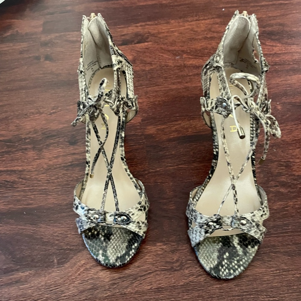 Animal Print Heeled Sandal - Picture 2 of 7